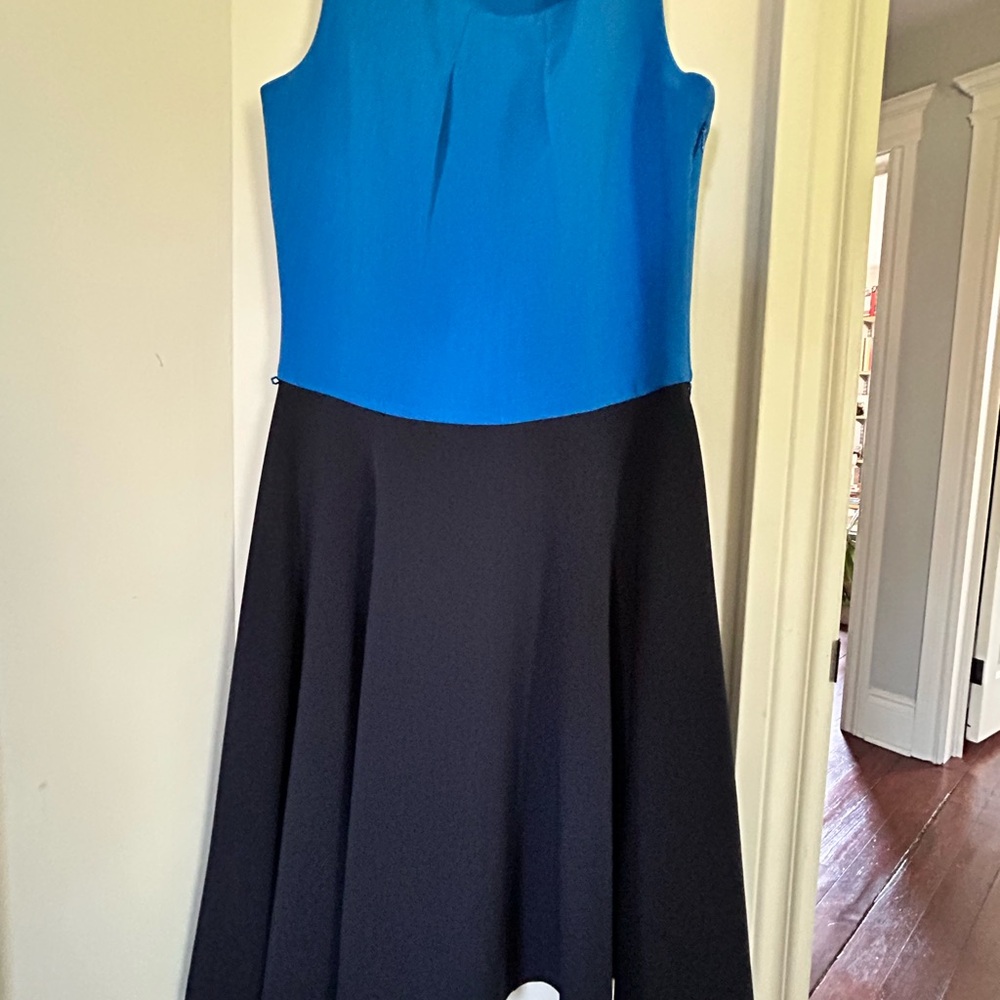 The Limited Blue A-Line Midi Dress